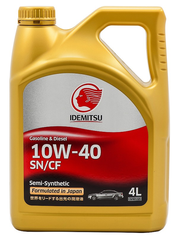 Масло моторное полусинтетическое - IDEMITSU 10W-40 4л